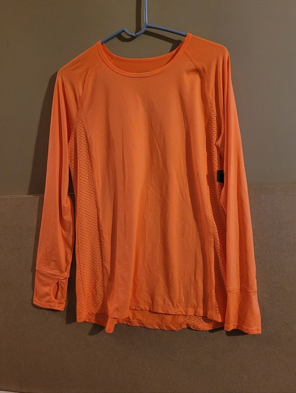 Womans Danskin Long-Sleeve Performance Shirt - Orange